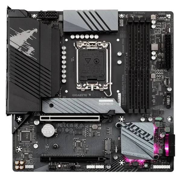 PLACA MÃE GIGABYTE B760 M AORUS ELITE, LGA 1700, DDR5, mATX