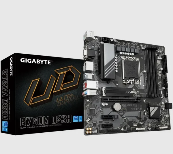 PLACA MÃE GIGABYTE B760 M - D3SH, LGA 1700, DDR5, mATX