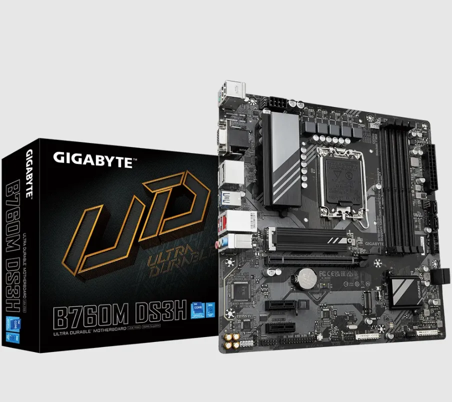 PLACA-MAE-GIGABYTE-B760-M-D3SH-LGA-1700-DDR5-mATX.webp PLACA MÃE GIGABYTE B760 M - D3SH, LGA 1700, DDR5, mATX - Imagem 1